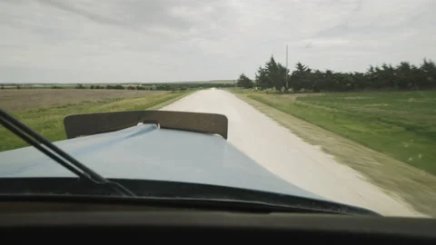 Looking out the Window of a Semi Vídeo Stock 145499415