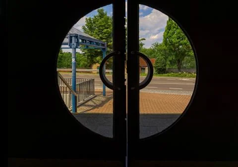 Looking outside Stock Photos