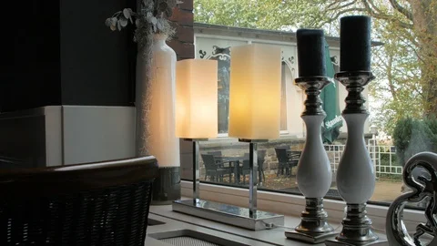 Looking outside from the window Stock Footage 89916085