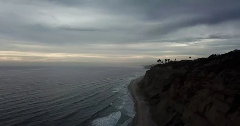 Looking Over Blacks Beach San Diego 4K Stock Footage 111535916