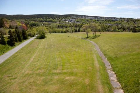 Looking over Bowring Park Stock-Fotos