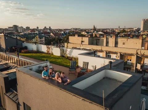 Looking over the city Stock Photos