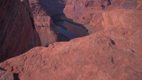 Looking Over the Edge Stock Footage 83220627