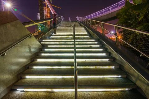 Looking over at the lights Stock Photos