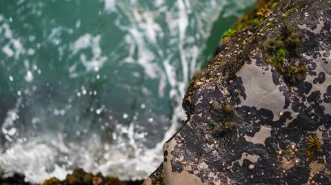 Looking Over Ocean Cliffs Stock Photos