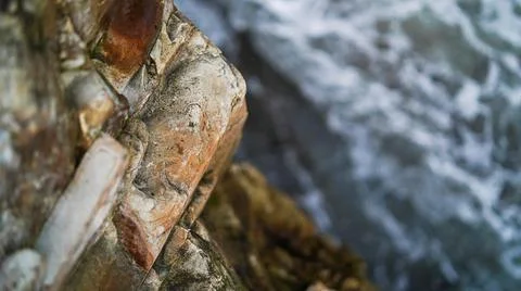 Looking Over Ocean Cliffs Stock Photos