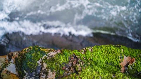 Looking Over Ocean Cliffs Stock Photos