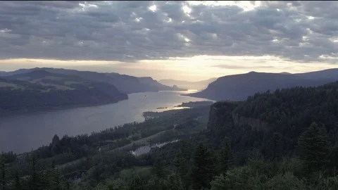 Looking over the river Stock Footage 90471940