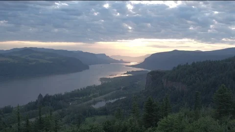 Looking over the river not color graded Stock Footage 90471992