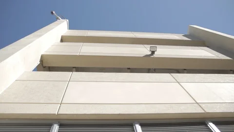 Looking Up At Parking Garage Twisting Odd Shot Stock Footage 106676697