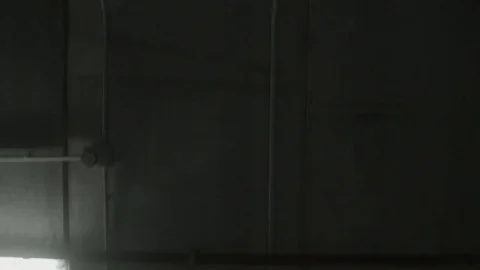 Looking up at parking tubes and ceiling Stock Footage 83536457