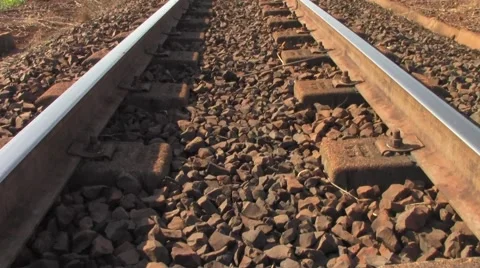 Looking railway line 스톡 동영상 41204282