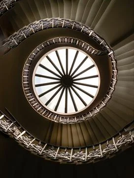 Looking up reveals a hypnotic vortex of timeless beauty. Stock Photos