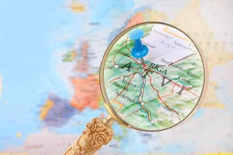 Looking in on Riga, Latvia Stock Photos