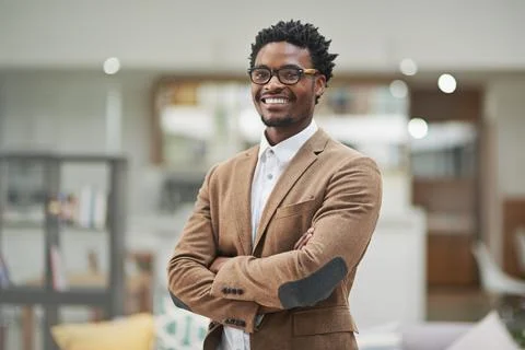 Looking sharp and feeling great. Cropped portrait of a confident young Stock Photos
