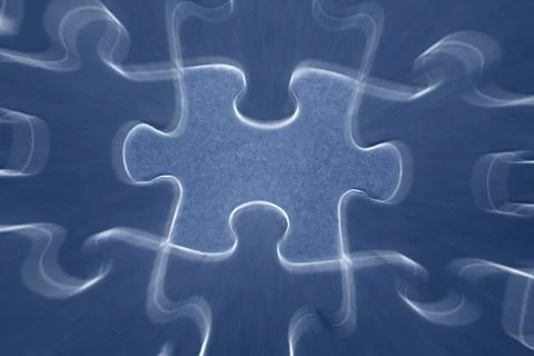 Looking for a shining puzzle Stock Photos