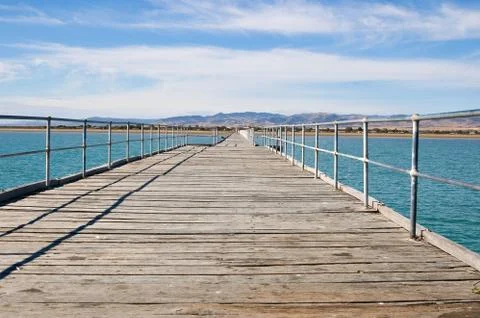 Looking into shore Foto stock