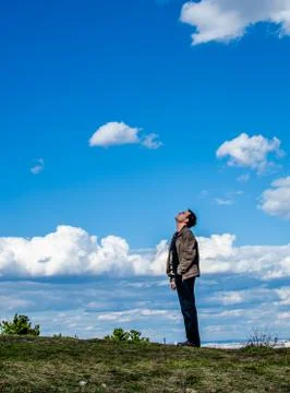 Looking at the sky Stock Photos