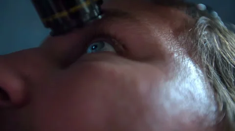 Looking at the sky with a telescope Stock Footage 46879174