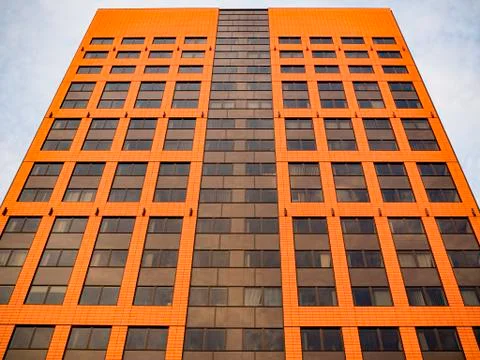 Looking up skyscraper Stock Photos