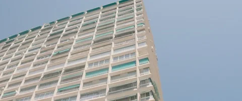 Looking a Skyscraper on Vacation time Stock Footage 90551349