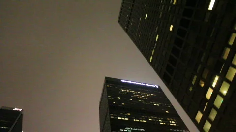 Looking up at Skyscrapers Stock Footage 773537