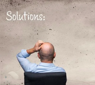 Looking for the solution Stock Photos