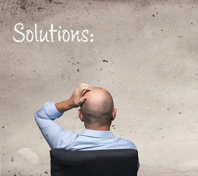 Looking for the solution a worried man looking for the solution ,model rel... Stock Photos