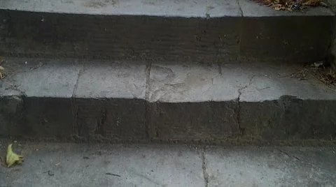 Looking Up Some Stone Steps Stock-Footage 8562519