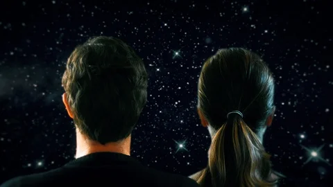 Looking To Starry Sky Stock Footage 88627067
