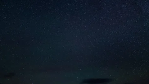 Looking straight up into a star filled sky in this time lapse.  Stock Footage 255152287