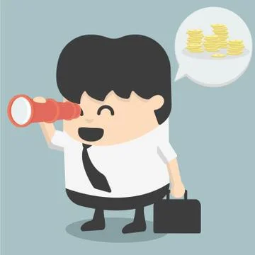 Looking for success Stock Illustration