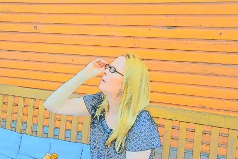 Looking in the sun Stock Photos