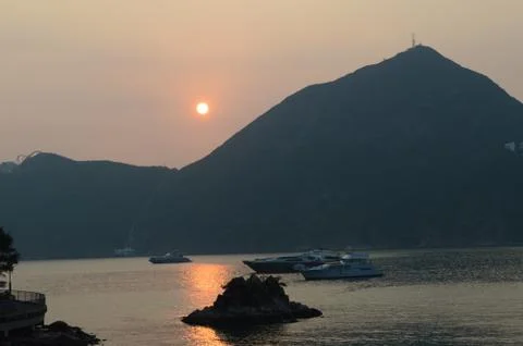 Looking at the Sunset Stock Photos