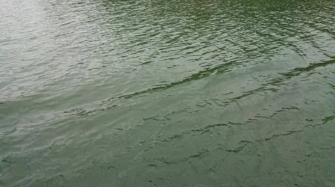 Looking at the surface of a large and beautiful mountain lake Stock Photos