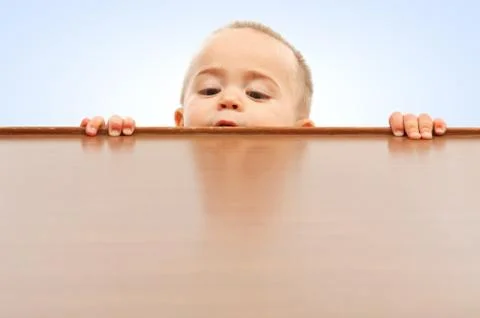 Looking up onto table Stock Photos