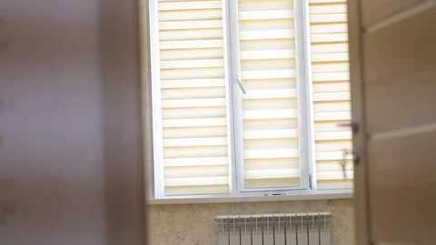 Looking through door to window Stock Footage 155960859