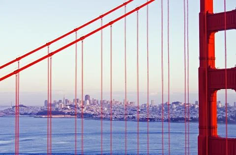 Looking through the golden gate Stock Photos