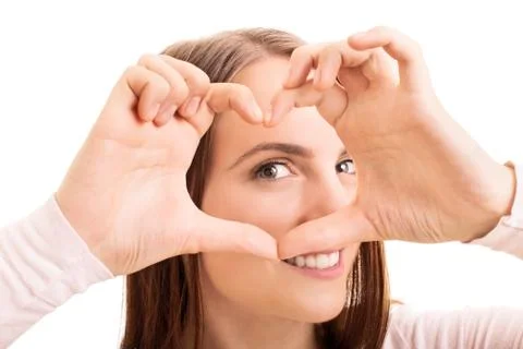 Looking through the heart Stock Photos