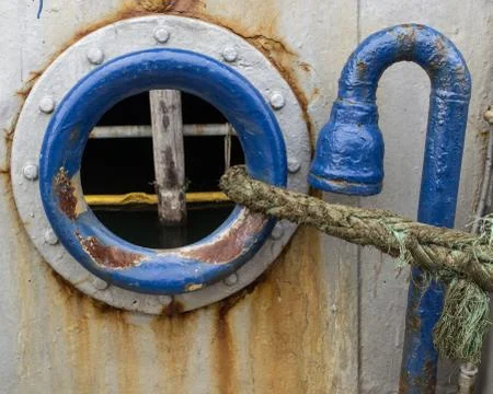 Looking through a porthole Stock Photos