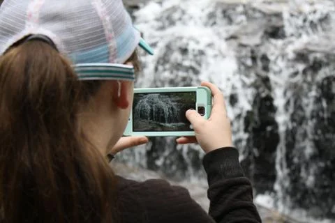 Looking through the viewfinder Stock Photos