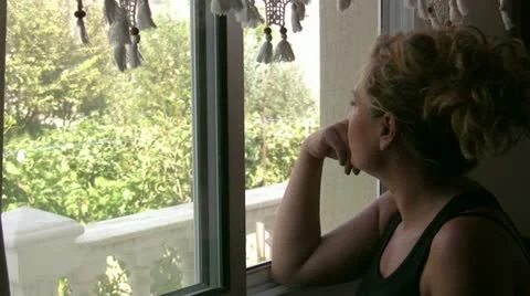 Looking through the window Stock Footage 11710349