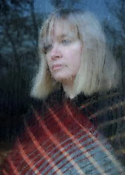 Looking through the window Stock Photos