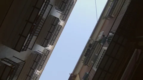 Looking up at traditional building Stock Footage 83541889