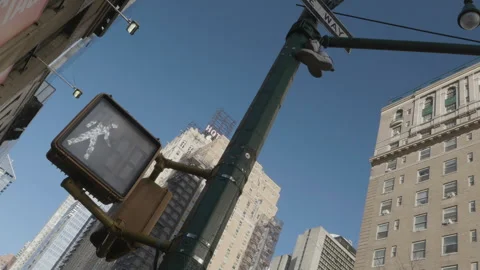 Looking up at a traffic signal Stock Footage 268155004