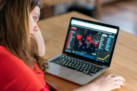 Looking at virus spread Stock Photos