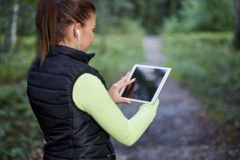 Looking for a way for jogging Stock Photos