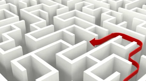 Looking for a way out Stock Footage 8847385