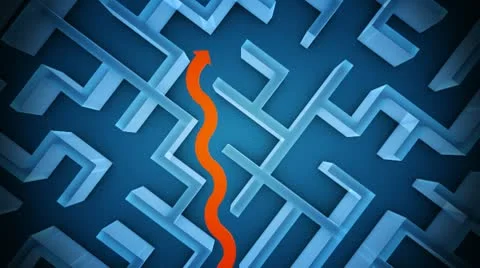 Looking for a way out Stock Footage 8963592