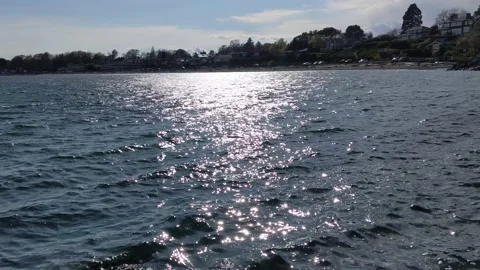 Looking at Willow's Beach from the trail Vídeo Stock 190810835